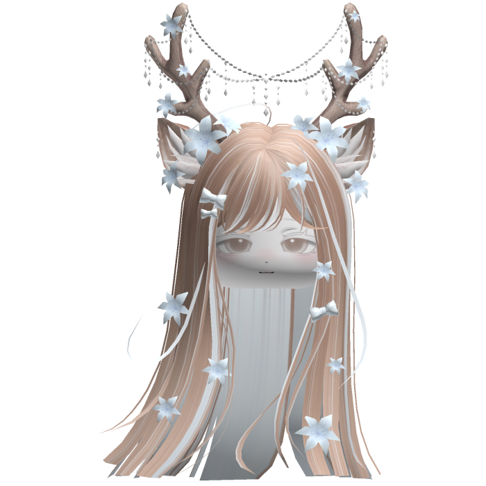 Ethereal Christmas Fairy Fawn Hair w/ Antlers