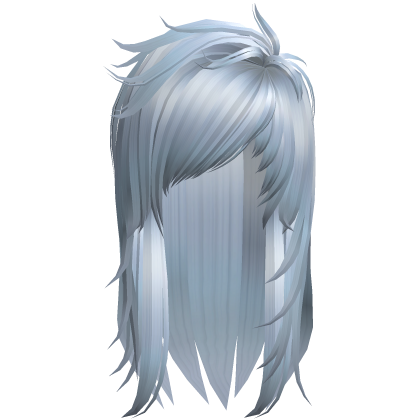 Scene Messy Long Hair (Sky Blue) Roblox item