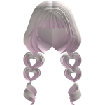 ♡ Strawberry Blonde Fluffy Anime Heart Pigtails