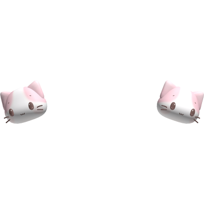 🍀 masyumaro kawaii neko bobbles pink white Roblox item