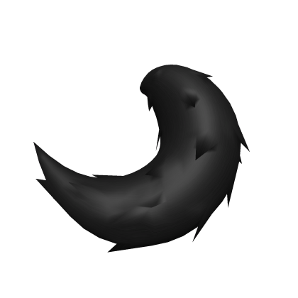 Castelvaynia Black big fur tail Roblox item