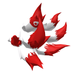 Fluffy Red Kitsune Tail