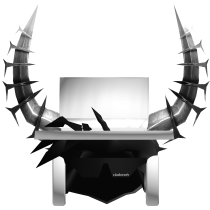 BLACK 🤍 White Horn + Hat + Headphones + Hair Roblox item
