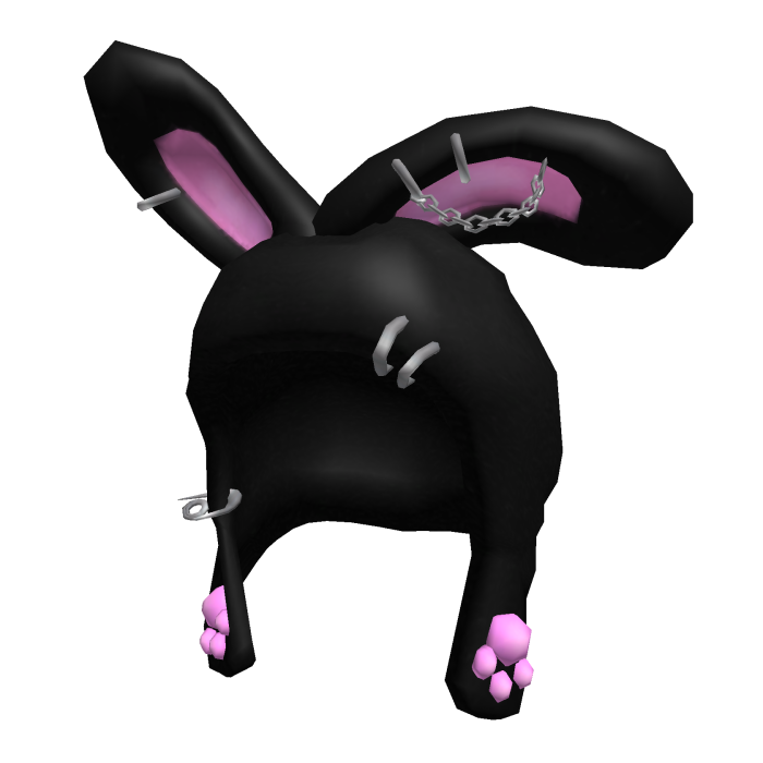 Cute Lil' Black Goth Bunny Hood 🐰