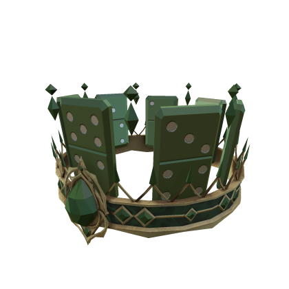 Green Crystal Domino Gem Crown