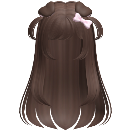 ♪ 〜Simple Brown Long Anime Puppy Girl Hair Roblox item