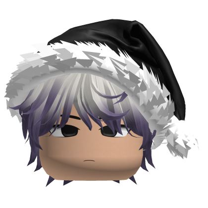 “White and Purple Christmas Emo Y2K Hair Y2k Roblox item