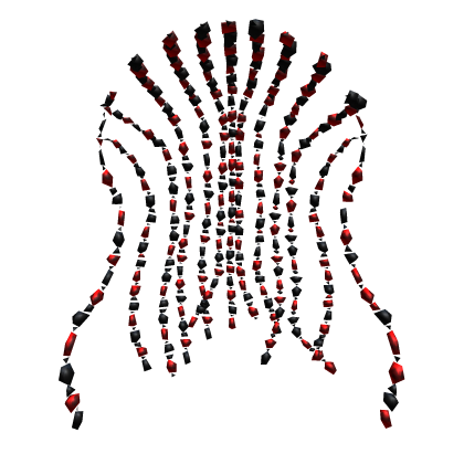 Antique Hair Strands Pearl Beads Jewelry Black Red Roblox item