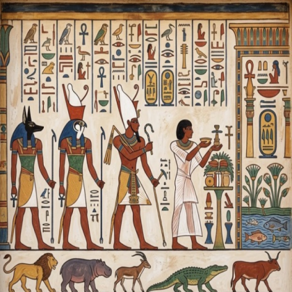 ancient egyptian painting Roblox decal