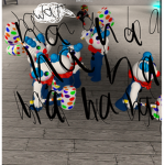 Purple gaming squad of Roblox