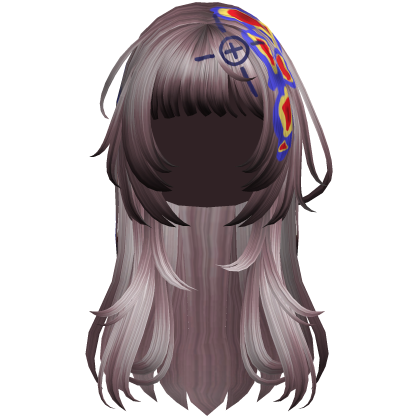 Rose Pink Heatwave Crosshair Punk Flowy Girl Hair