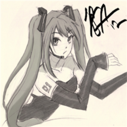My Hatsune Miku Drawing Roblox decal