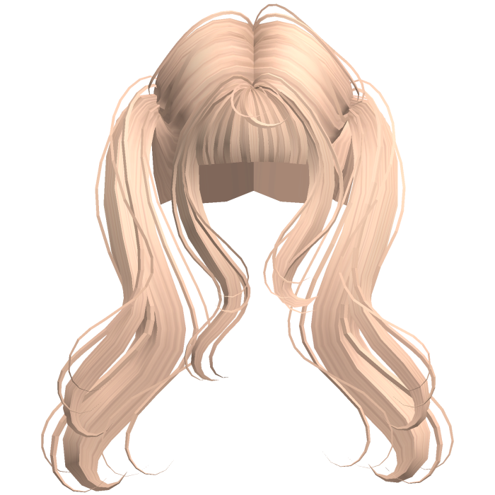 Blonde Cute Flowy High Pigtails