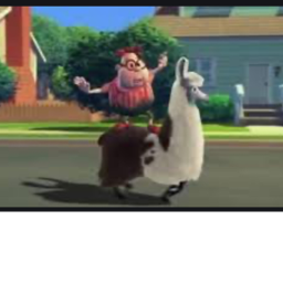 Llama racing!:}