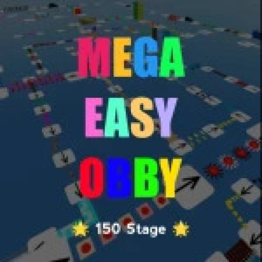 [FREE UGC] Mega Easy Obby ⭐150 Stage official Roblox game thumbnail