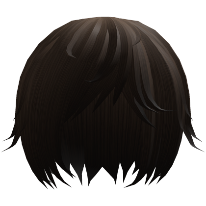 (×_×) faded brown emo anime wavy hair w tufts  Roblox item