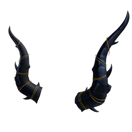 Royal Gold Banded Midnight Horns