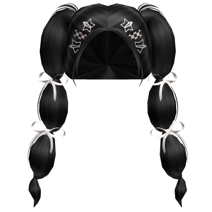 Black Y2k  Bubble Clips Hair Roblox item