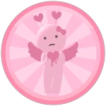 Pink Heart Smiski Dropper