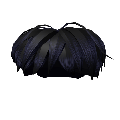 Short aesthetic hair (dark blue) Roblox item