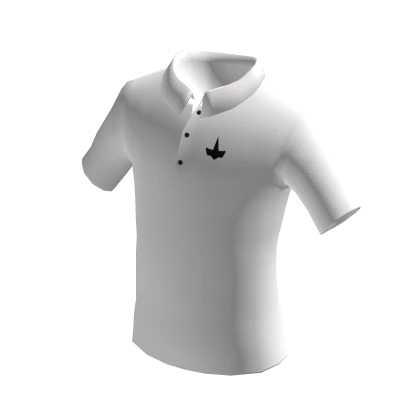 Logo White Pique Polo Roblox Item Rolimon s
