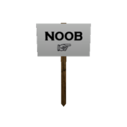 Noob Sign Roblox decal