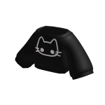 ♡ : FREE cute black kitty hoodie