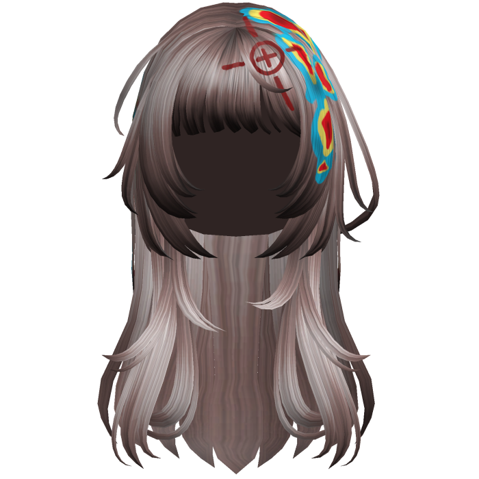 Rose Pink Heatwave Crosshair Punk Flowy Girl Hair