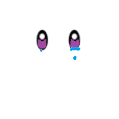 purple sad eyes Roblox decal