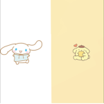 Pompompurin and cinamoroll