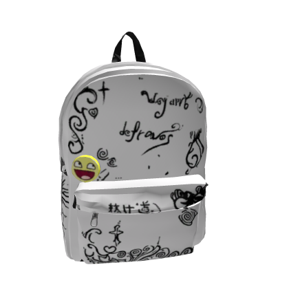 Epic face niche aesthetic backpack goth punk emo
