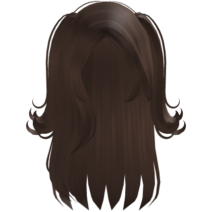 ۶ৎ | half up pigtails flipped brown hair
