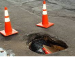 Drained pot holes group.