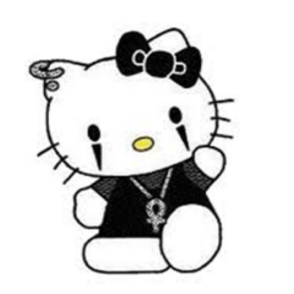 Goth Hello Kitty Roblox decal