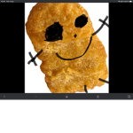Chicken nugget with chips and coke