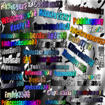 Music Lover Memebers :) Roblox decal