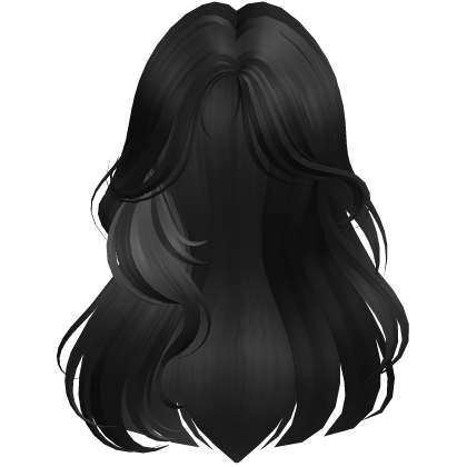 Messy Layered Curtain Bangs (Black)