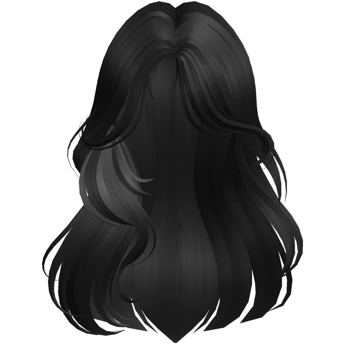 Messy Layered Curtain Bangs (Black)