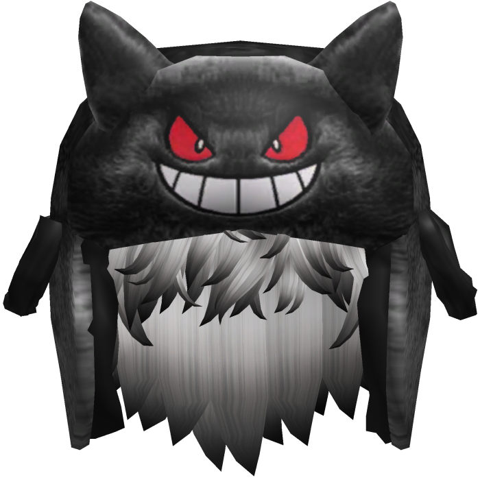 Black Monster Ushanka w/ Hair