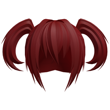 ʚ red messy vampire demon moe pigtails ɞ