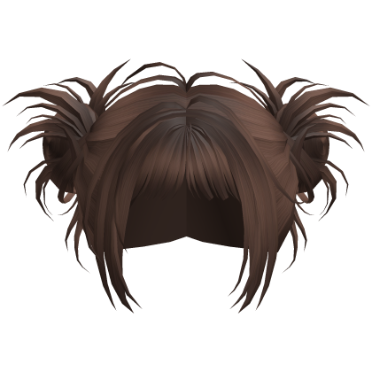 Brown Cute Y2k Spikey Buns