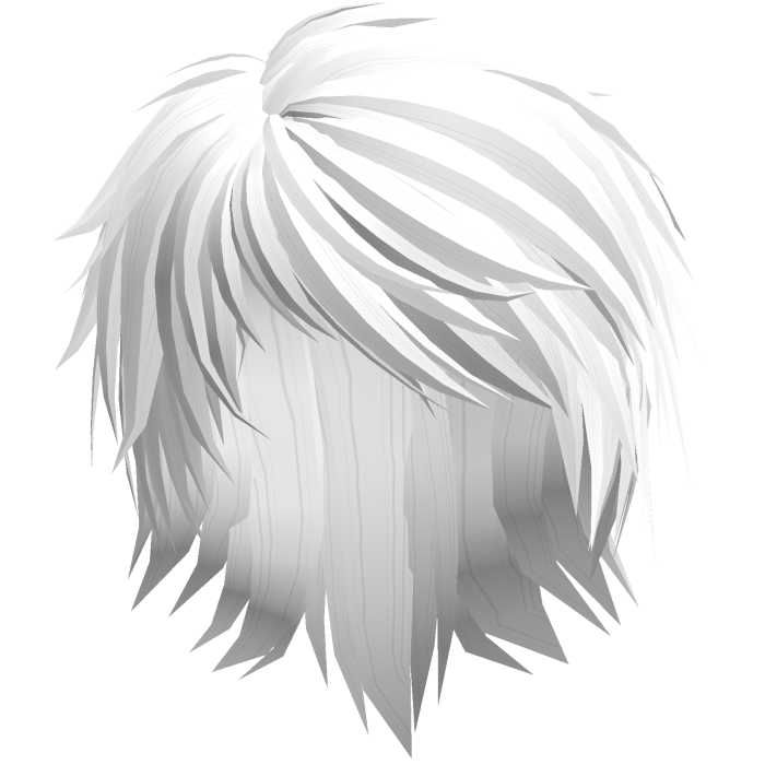 white emo hair