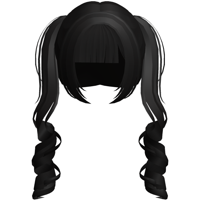 black cute douyin princess pigtails