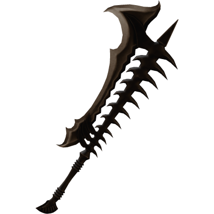 Dark Brown Zombie Gothic Bone Axe thumbnail
