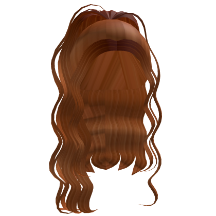 Curly Ponytail Waves in Light Brown Roblox item