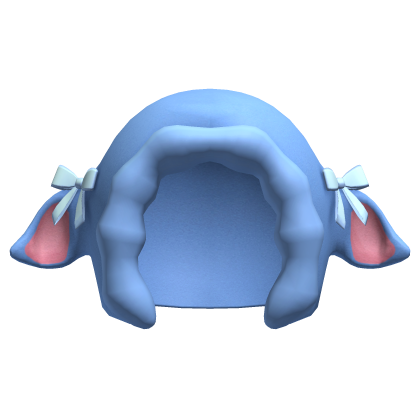 cute blue ribbons lamb sheep hood Roblox item