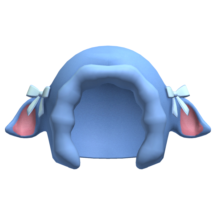 cute blue ribbons lamb sheep hood