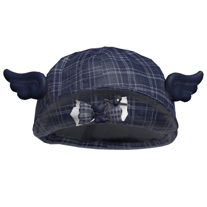 Navy Kawaii Bow Realistic Beret