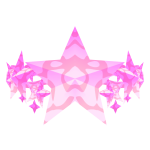 Pink Abstract Sigil Crown