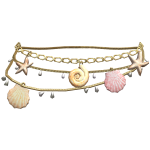 ☆ Summer Layered Shell Waist Chains (Pink)
